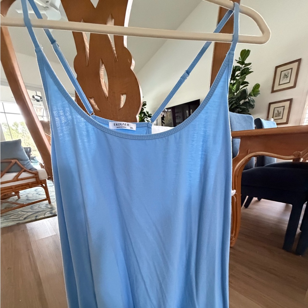 Light Blue Racerback Cover Up - Picture 5 of 5